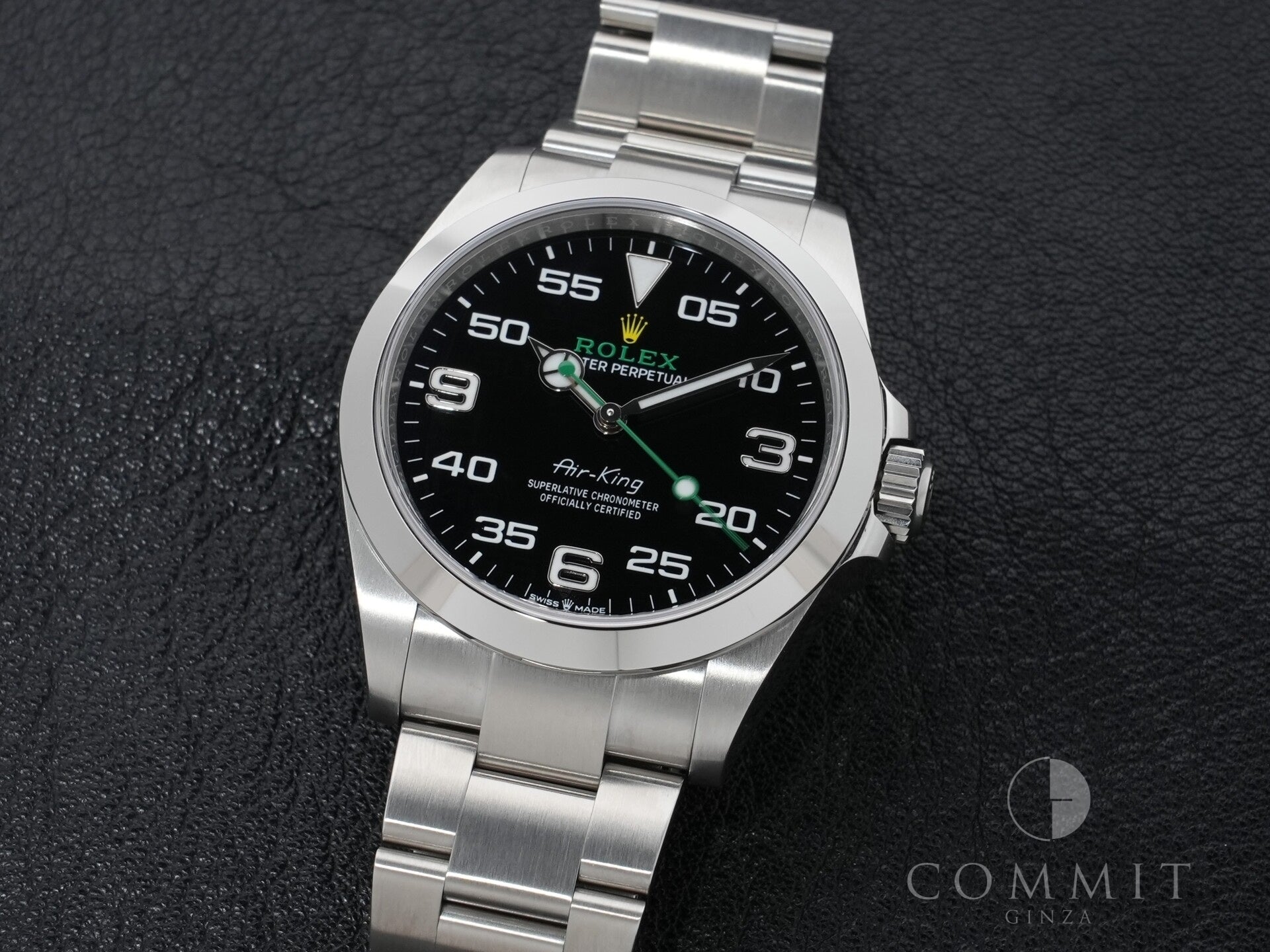 ロレックス エアキング Ref.126900 ステンレススチール ブラック文字盤 オイスターブレスレット 美品 3qhd5tkq