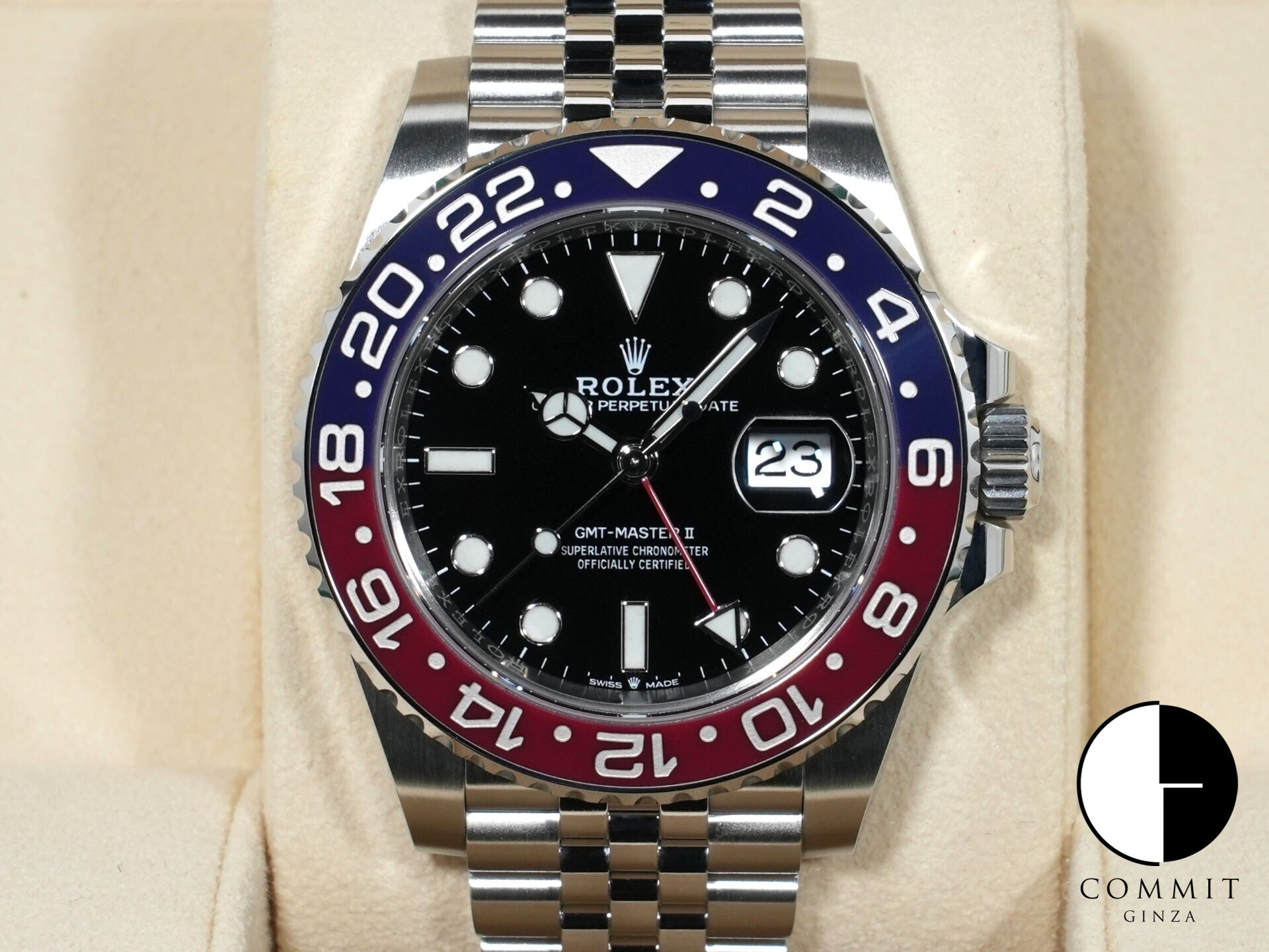 ロレックス GMTマスターII Ref.126710BLRO ステンレススチール ブラック文字盤 ジュビリーブレスレット 美品 uo3v4t3m