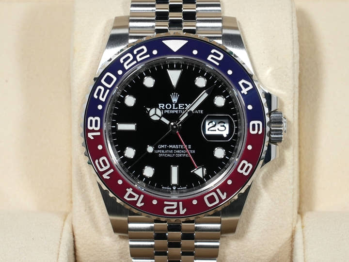 ロレックス GMTマスターII Ref.126710BLRO ステンレススチール ブラック文字盤 ジュビリーブレスレット 美品 uo3v4t3m