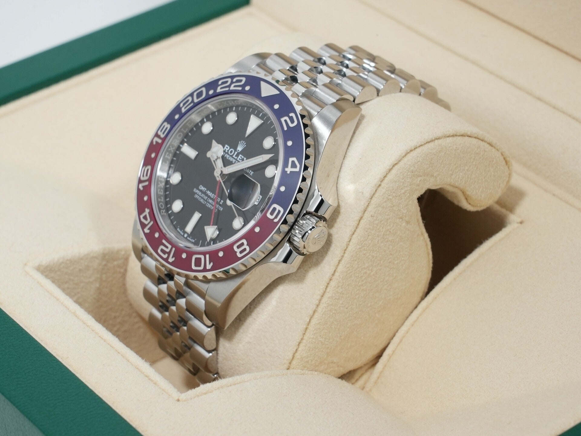 ロレックス GMTマスターII Ref.126710BLRO ステンレススチール ブラック文字盤 ジュビリーブレスレット 美品 uo3v4t3m