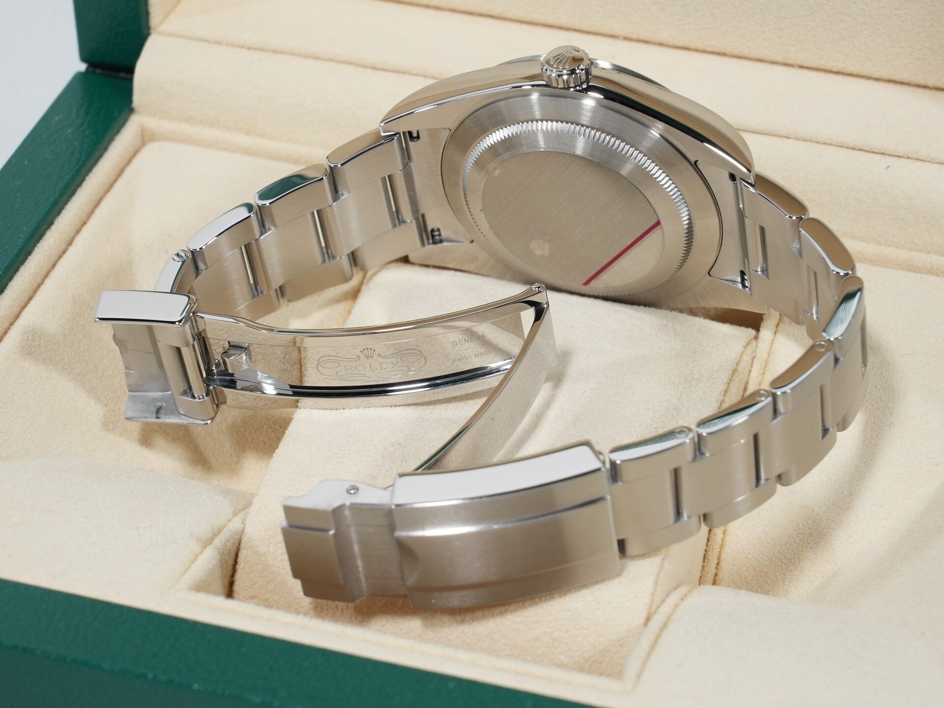 ロレックス エクスプローラーI 鏡面ブラックアウト Ref.214270 ステンレススチール ブラック文字盤 オイスターブレスレット 美品 immc2wbp