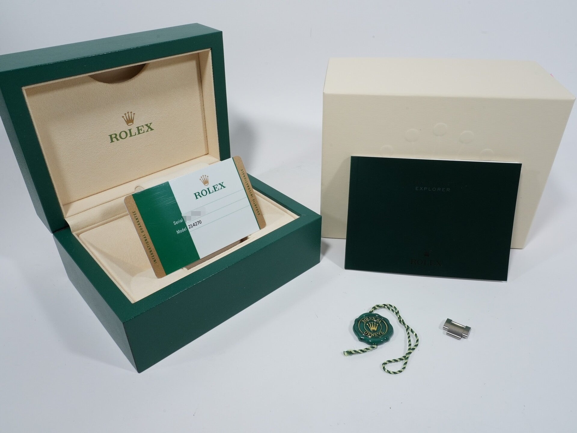 ロレックス エクスプローラーI 鏡面ブラックアウト Ref.214270 ステンレススチール ブラック文字盤 オイスターブレスレット 美品 immc2wbp