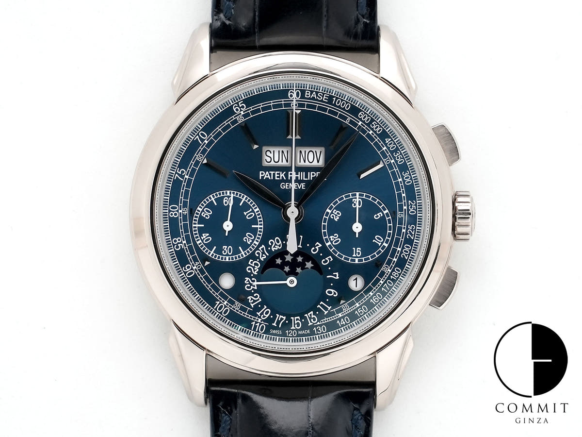 パテックフィリップ パーペチュアルカレンダー クロノグラフ Ref.5270G-019 ホワイトゴールド ブルー文字盤 美中古 q8ypnmdn