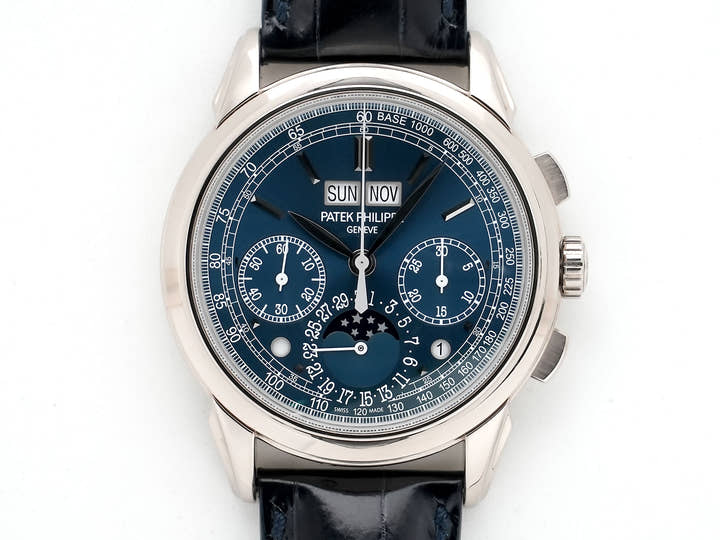 パテックフィリップ パーペチュアルカレンダー クロノグラフ Ref.5270G-019 ホワイトゴールド ブルー文字盤 美中古 q8ypnmdn