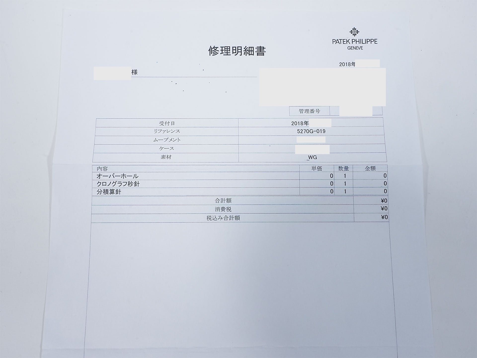 パテックフィリップ パーペチュアルカレンダー クロノグラフ Ref.5270G-019 ホワイトゴールド ブルー文字盤 美中古 q8ypnmdn