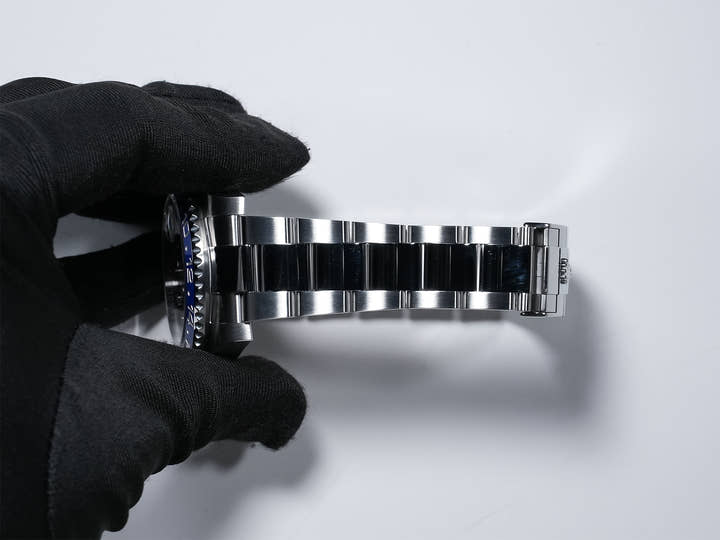 ロレックス GMTマスターII Ref.116710BLNR ステンレススチール ブラック文字盤 オイスターブレスレット 美中古 hyuq59dh