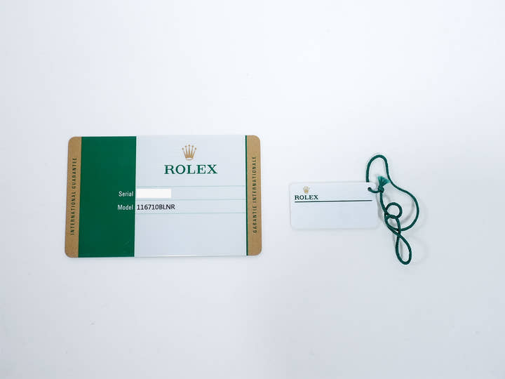 ロレックス GMTマスターII Ref.116710BLNR ステンレススチール ブラック文字盤 オイスターブレスレット 美中古 hyuq59dh