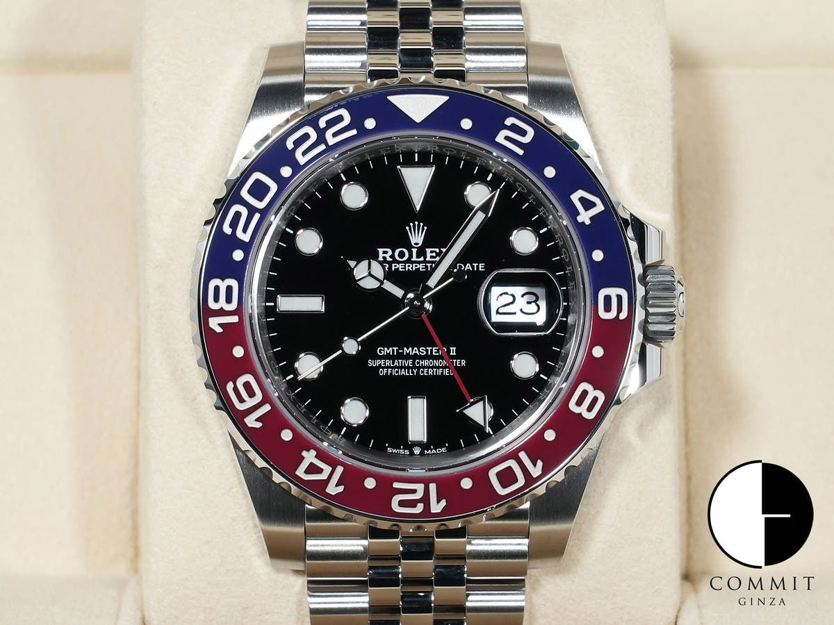 ロレックス GMTマスターII Ref.126710BLRO ステンレススチール ブラック文字盤 ジュビリーブレスレット 中古 75msfc9v