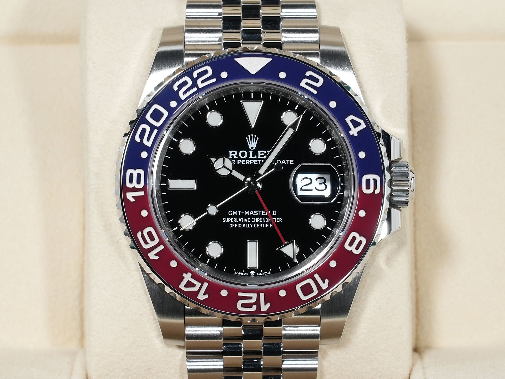 ロレックス GMTマスターII Ref.126710BLRO ステンレススチール ブラック文字盤 ジュビリーブレスレット 中古 75msfc9v