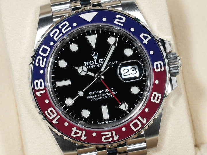 ロレックス GMTマスターII Ref.126710BLRO ステンレススチール ブラック文字盤 ジュビリーブレスレット 中古 75msfc9v