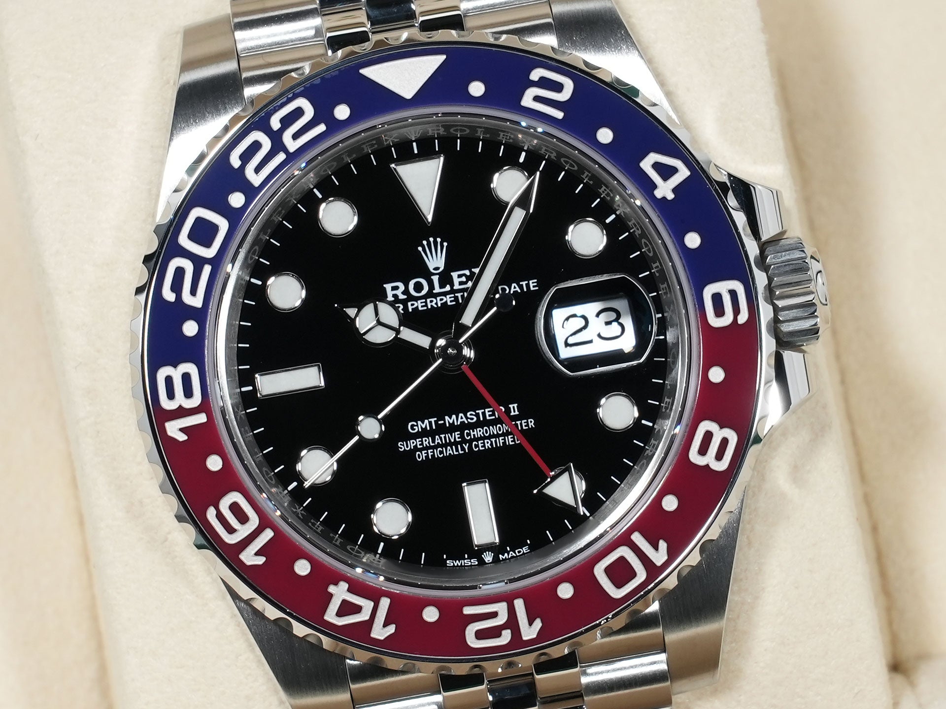 ロレックス GMTマスターII Ref.126710BLRO ステンレススチール ブラック文字盤 ジュビリーブレスレット 中古 75msfc9v