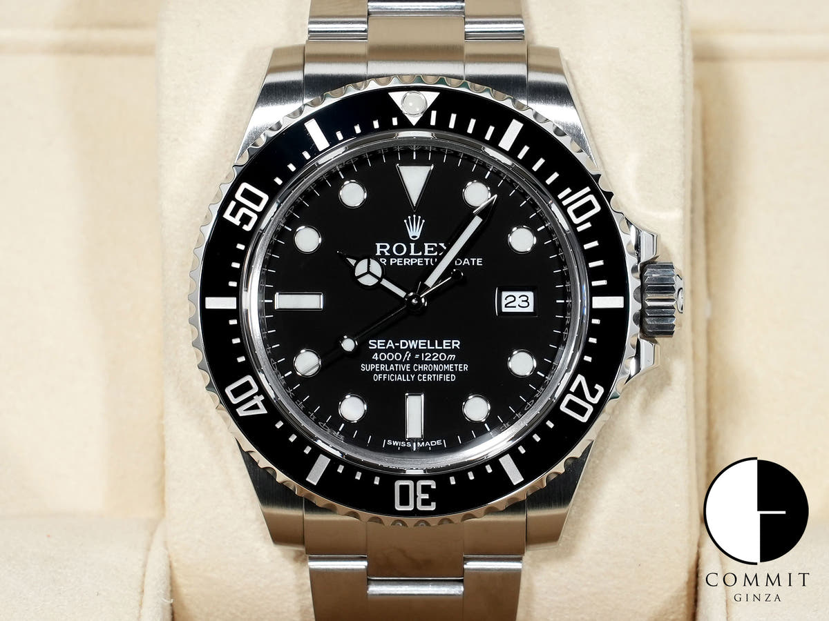 ロレックス シードゥエラー 4000 Ref.116600 ステンレススチール ブラック文字盤 中古 9rewniug