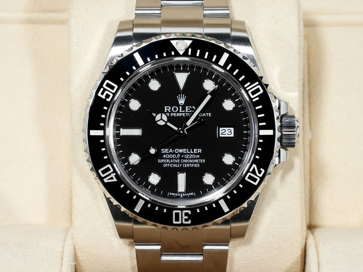 ロレックス シードゥエラー 4000 Ref.116600 ステンレススチール ブラック文字盤 中古 9rewniug