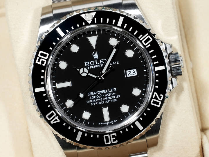 ロレックス シードゥエラー 4000 Ref.116600 ステンレススチール ブラック文字盤 中古 9rewniug