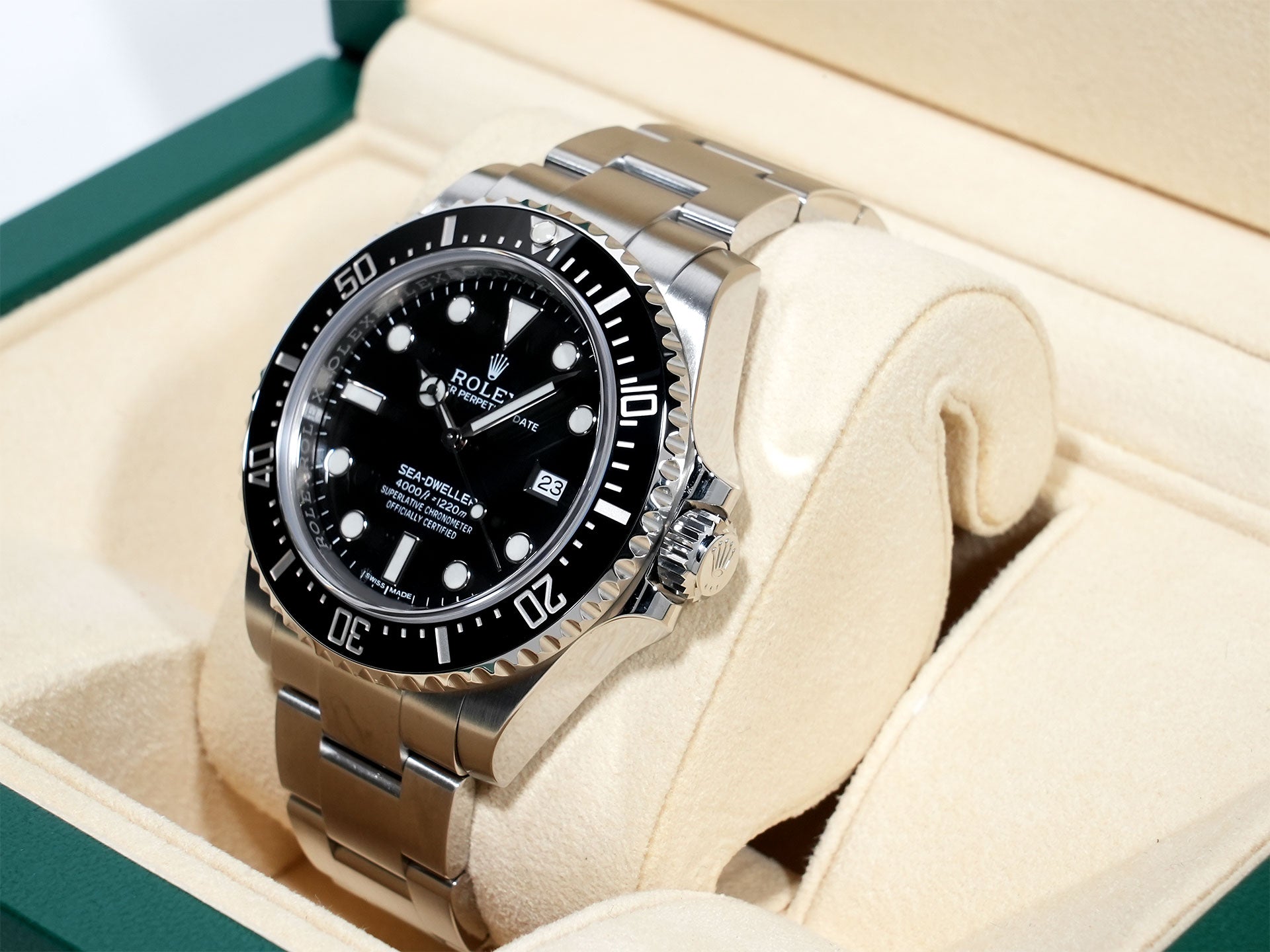 ロレックス シードゥエラー 4000 Ref.116600 ステンレススチール ブラック文字盤 中古 9rewniug