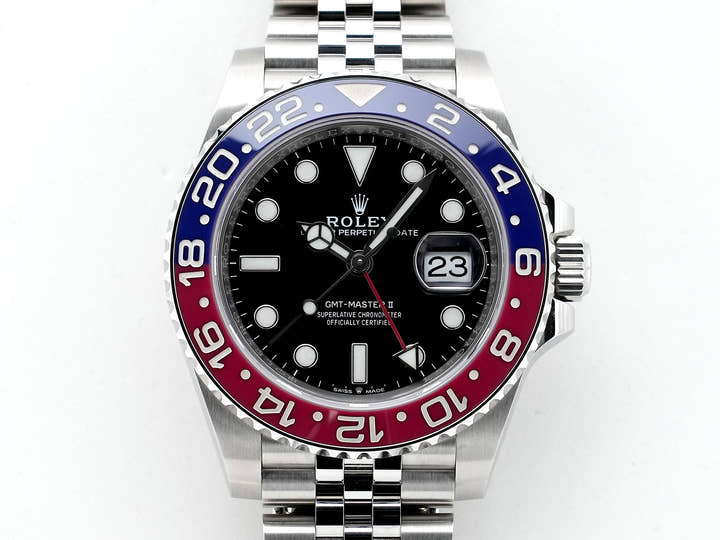 ロレックス GMTマスターII Ref.126710BLRO ステンレススチール ブラック文字盤 ジュビリーブレスレット 中古 oje9evs6