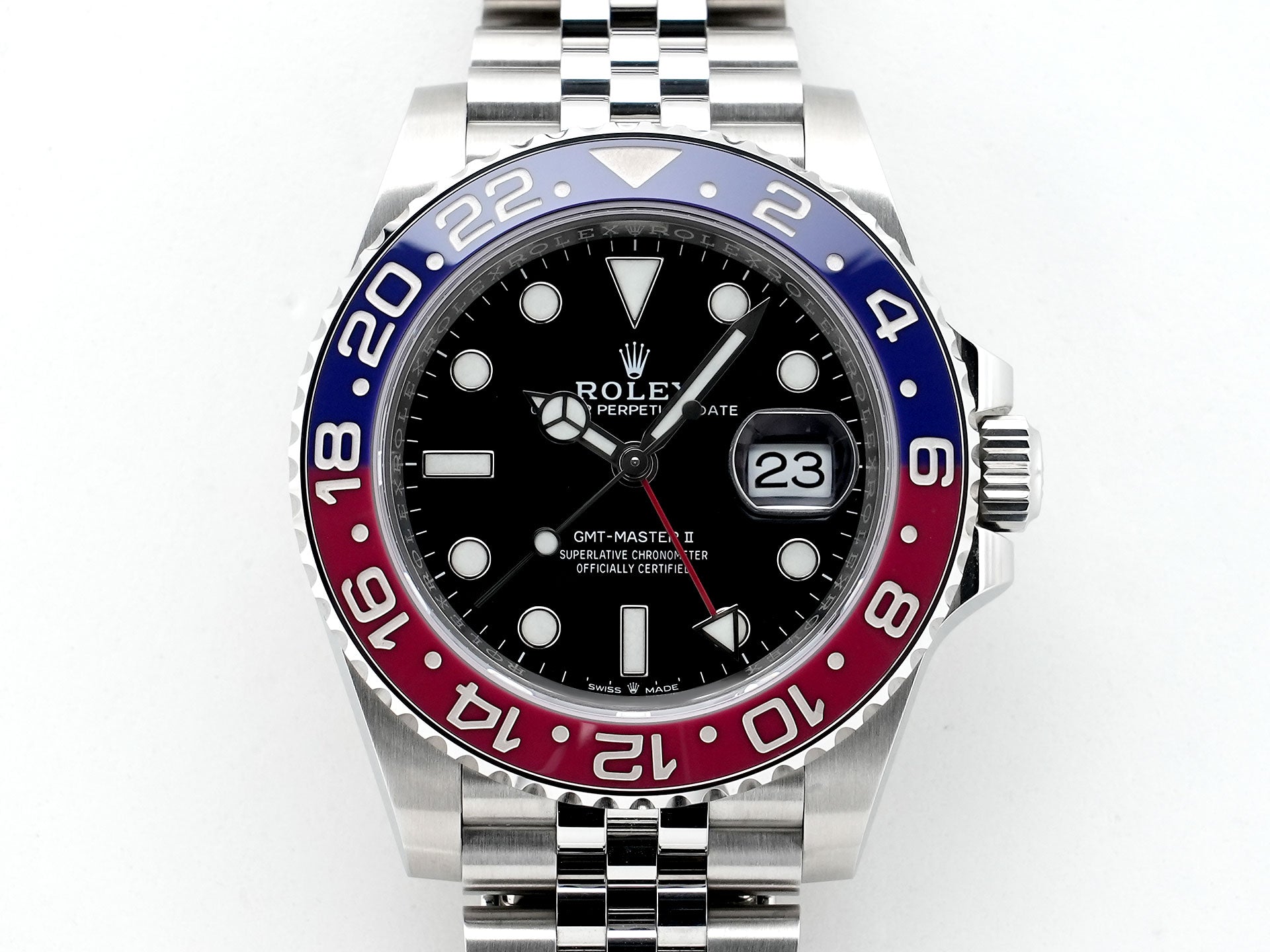 ロレックス GMTマスターII Ref.126710BLRO ステンレススチール ブラック文字盤 ジュビリーブレスレット 中古 oje9evs6