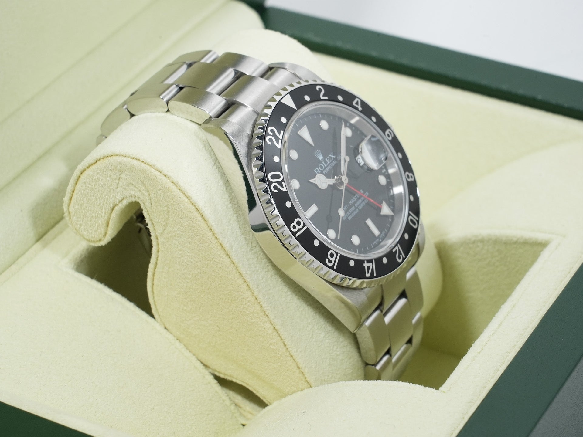 ロレックス GMTマスターII Ref.16710 ステンレススチール ブラック文字盤 オイスターブレスレット 美中古 rvv4r8o7