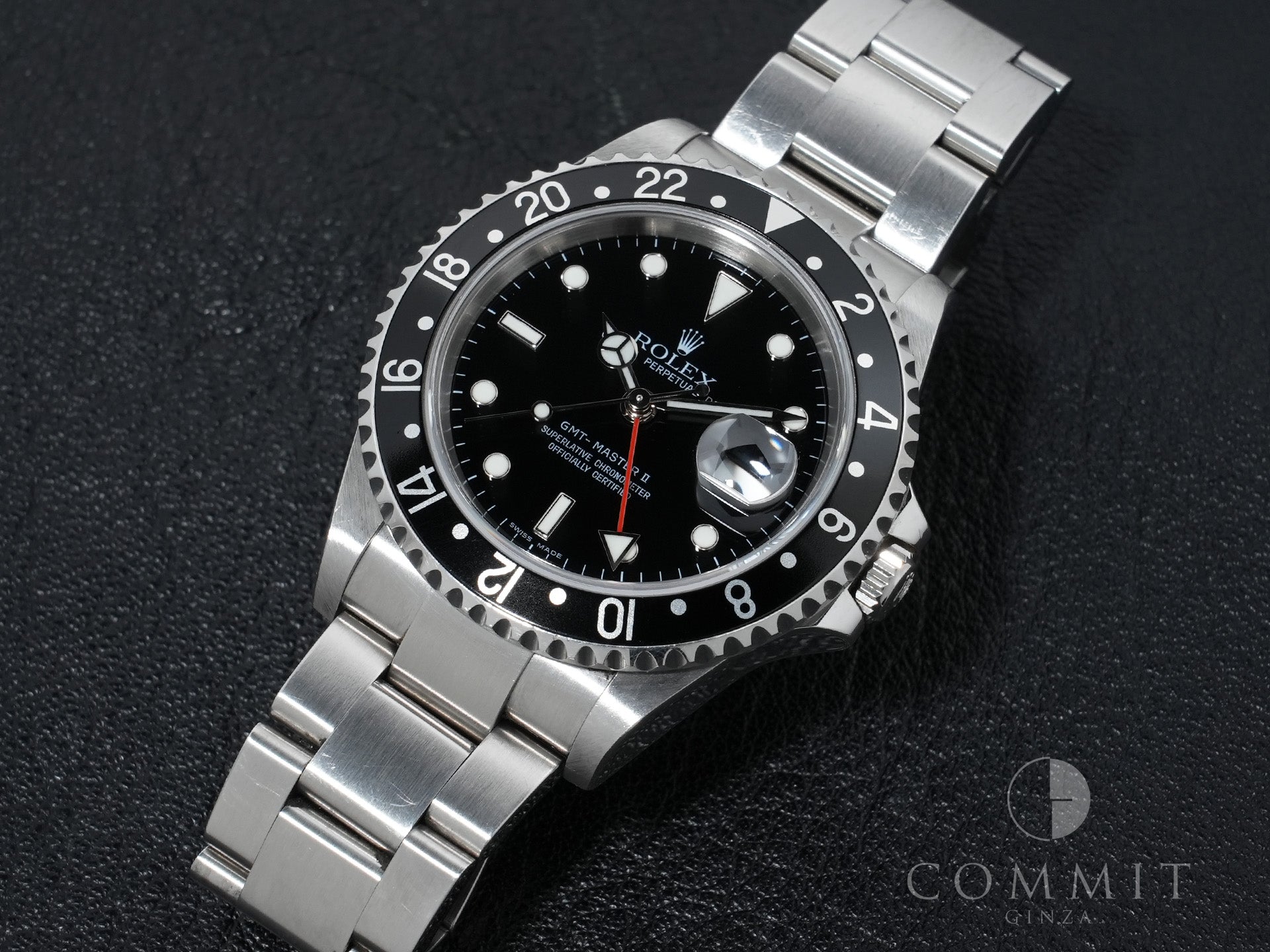 ロレックス GMTマスターII Ref.16710 ステンレススチール ブラック文字盤 オイスターブレスレット 美中古 rvv4r8o7