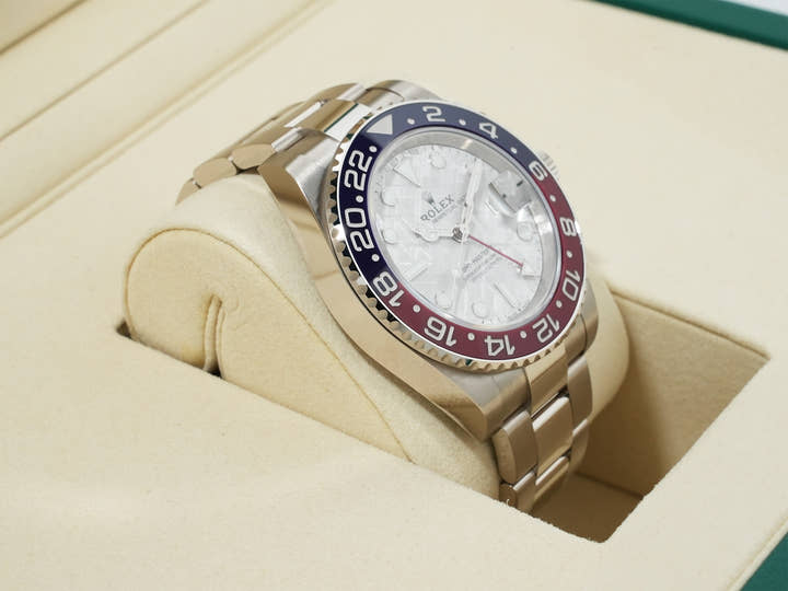 ロレックス GMTマスターII Ref.126719BLRO ホワイトゴールド メテオライト文字盤 オイスターブレスレット 未使用 i7wh7nez