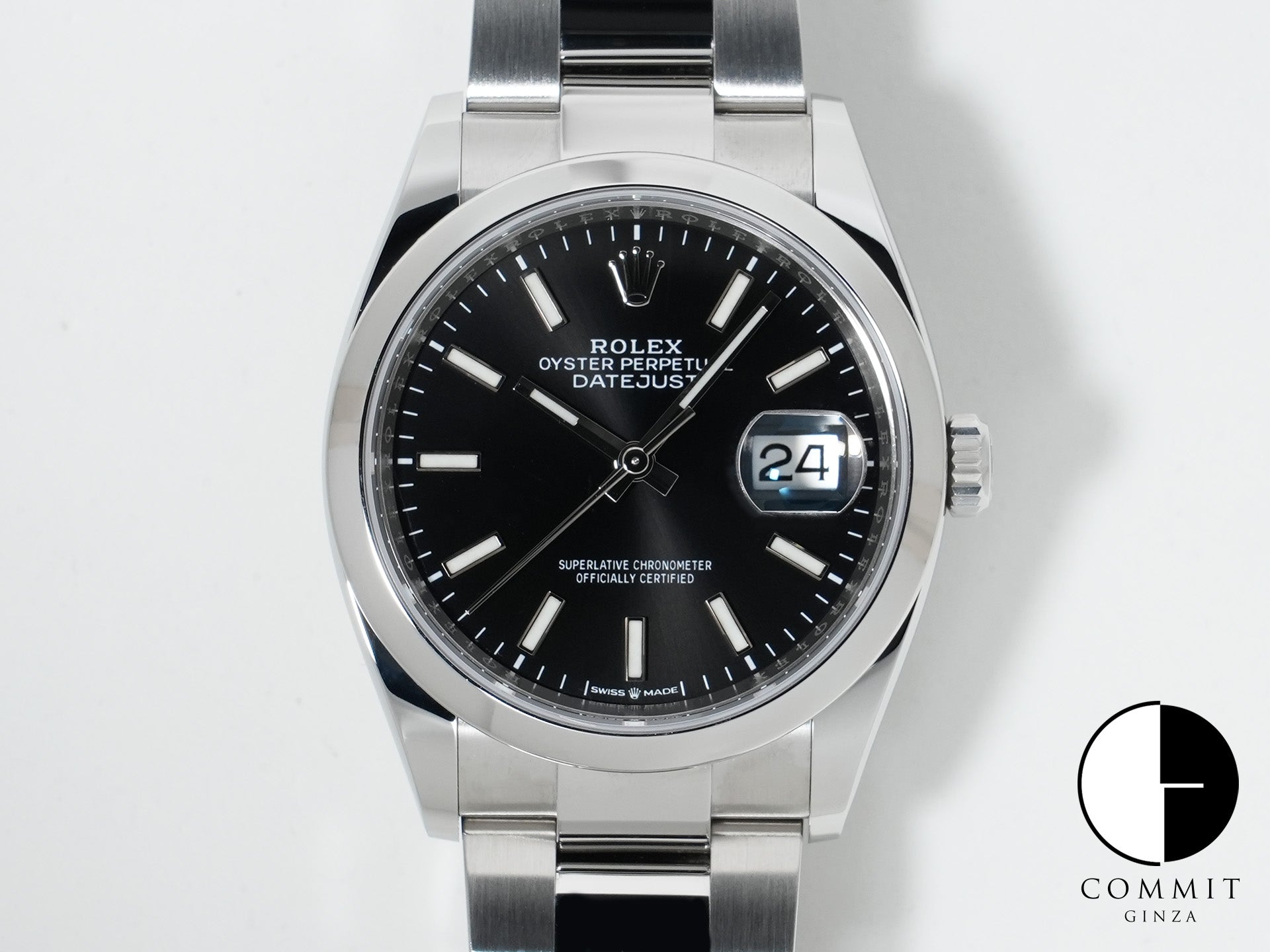 ロレックス デイトジャスト36 Ref.126200 ステンレススチール ブラック文字盤 オイスターブレスレット 美品 sf3jw2eo