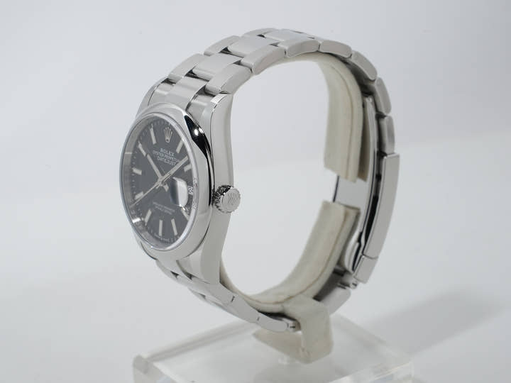 ロレックス デイトジャスト36 Ref.126200 ステンレススチール ブラック文字盤 オイスターブレスレット 美品 sf3jw2eo