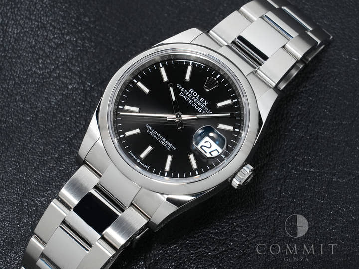 ロレックス デイトジャスト36 Ref.126200 ステンレススチール ブラック文字盤 オイスターブレスレット 美品 sf3jw2eo