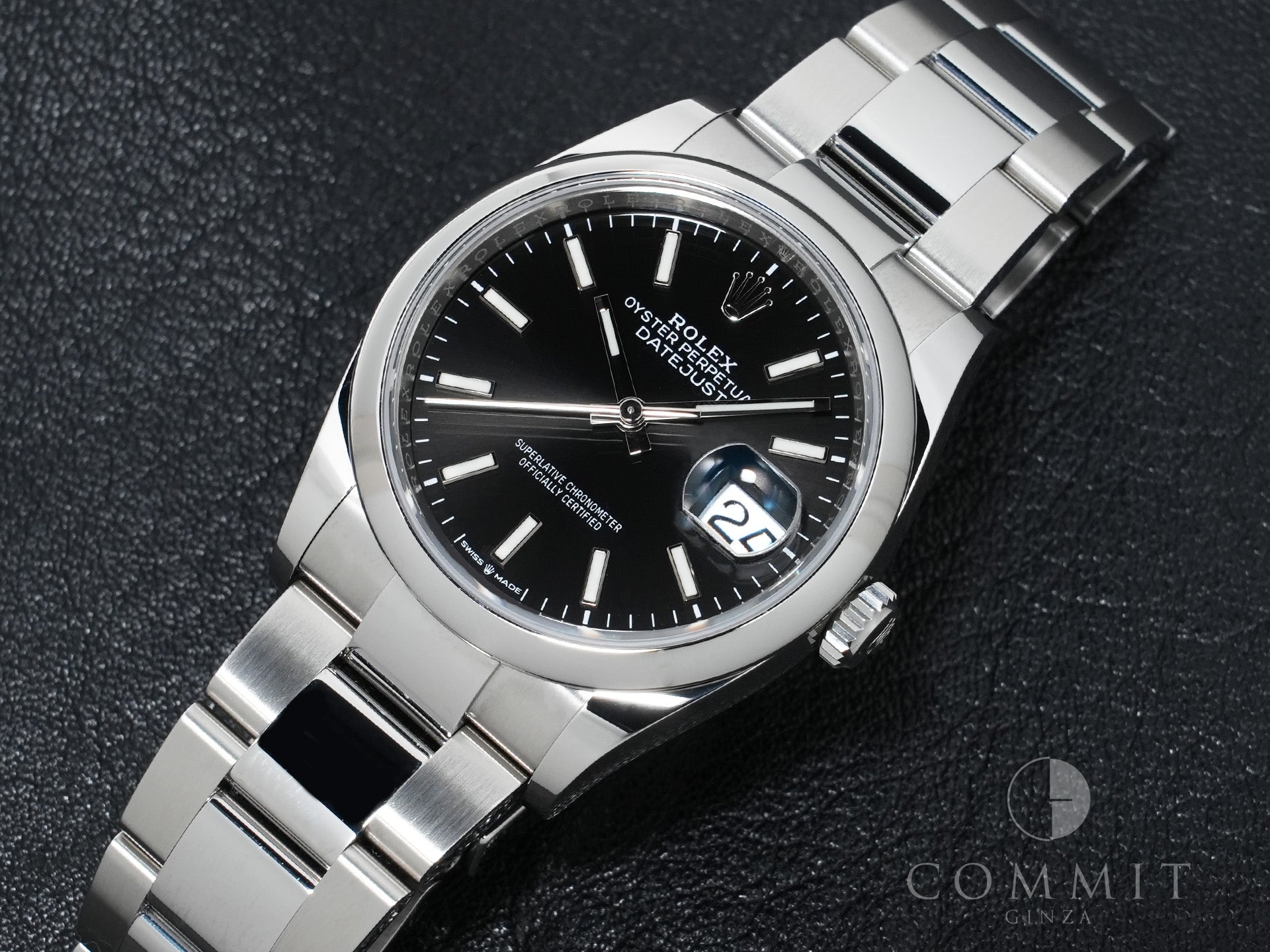 ロレックス デイトジャスト36 Ref.126200 ステンレススチール ブラック文字盤 オイスターブレスレット 美品 sf3jw2eo