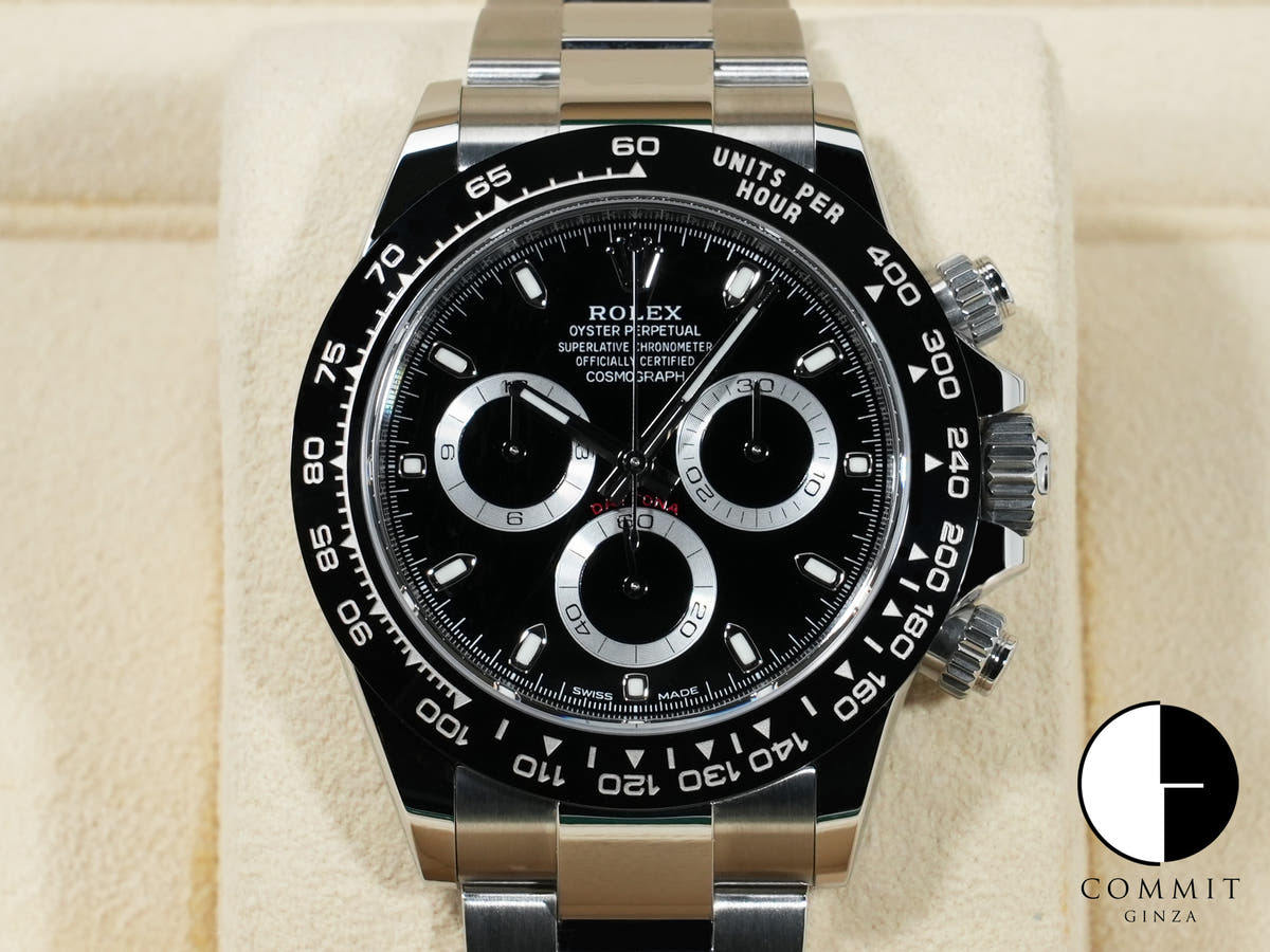 ロレックス デイトナ Ref.116500LN ステンレススチール ブラック文字盤 極美品 fauf5btq