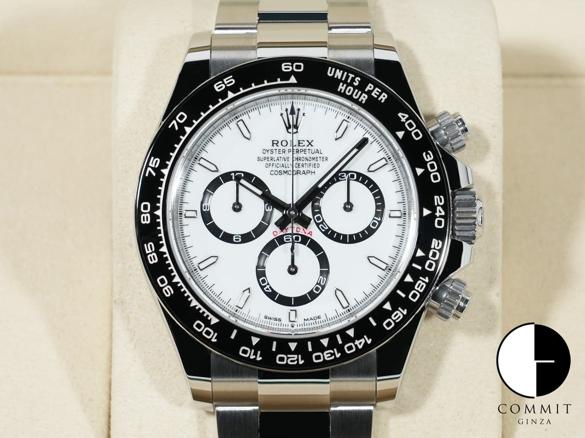 ロレックス デイトナ Ref.126500LN ステンレススチール ホワイト文字盤 極美品 gi8kg8un