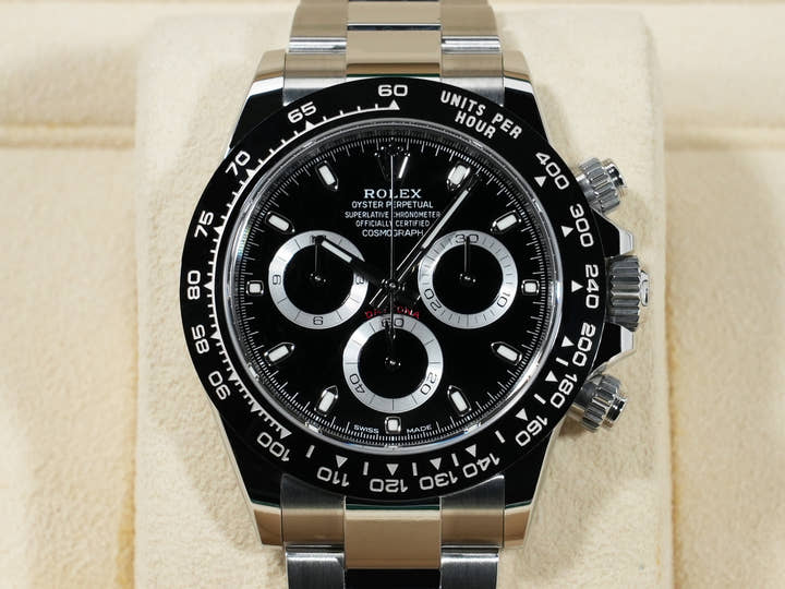 ロレックス デイトナ Ref.116500LN ステンレススチール ブラック文字盤 極美品 fauf5btq