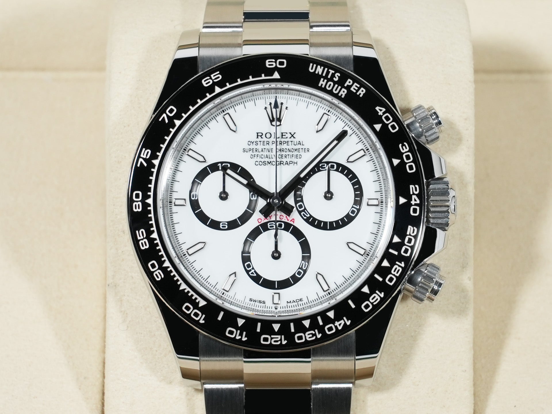 ロレックス デイトナ Ref.126500LN ステンレススチール ホワイト文字盤 極美品 gi8kg8un