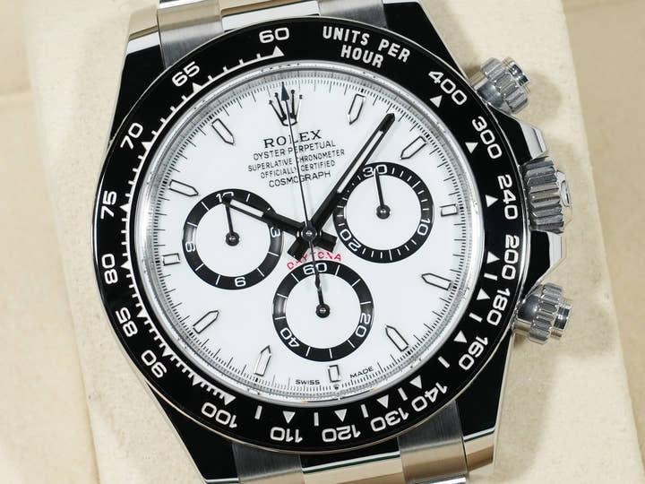 ロレックス デイトナ Ref.126500LN ステンレススチール ホワイト文字盤 極美品 gi8kg8un