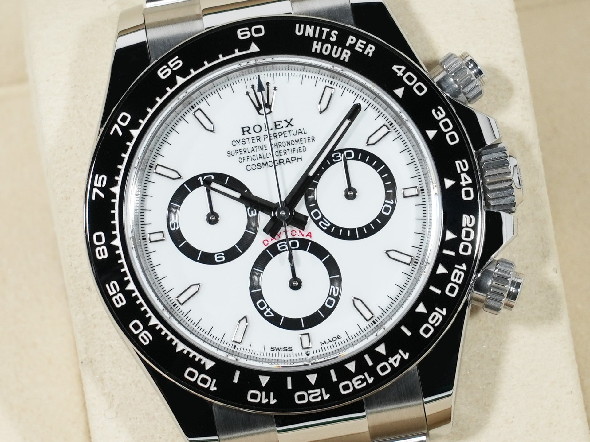 ロレックス デイトナ Ref.126500LN ステンレススチール ホワイト文字盤 極美品 gi8kg8un