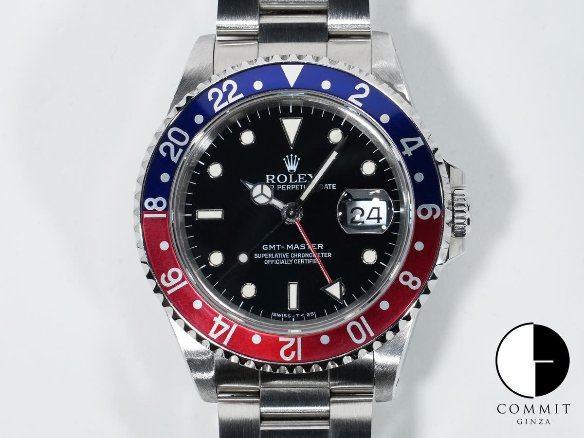 ロレックス GMTマスター Ref.16700 ステンレススチール ブラック文字盤 オイスターブレスレット 中古 po8h6g46