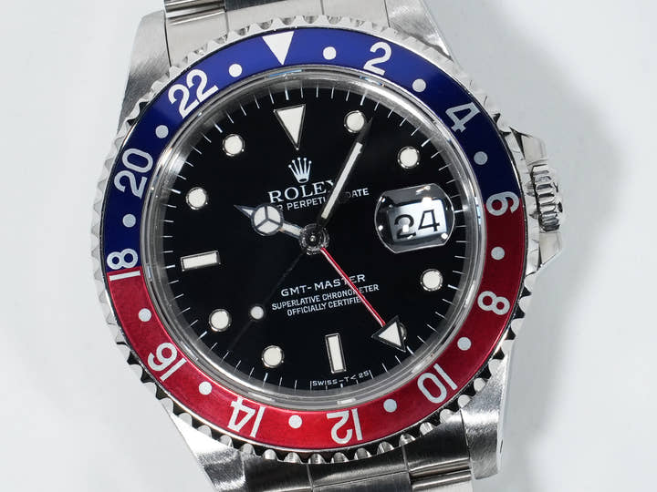 ロレックス GMTマスター Ref.16700 ステンレススチール ブラック文字盤 オイスターブレスレット 中古 po8h6g46