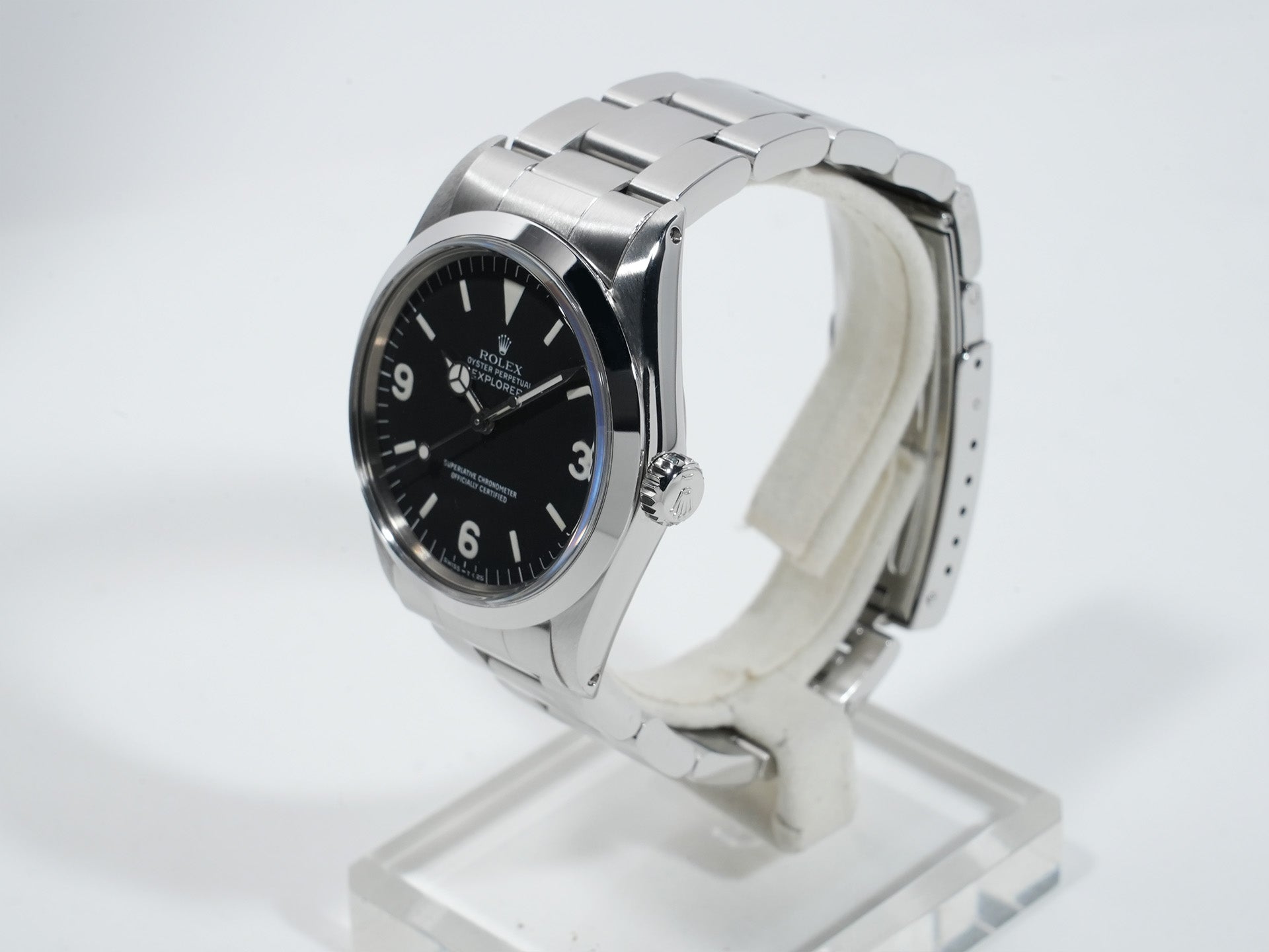 ロレックス エクスプローラーI Ref.1016 ステンレススチール ブラック文字盤 中古 tv8cfnfk