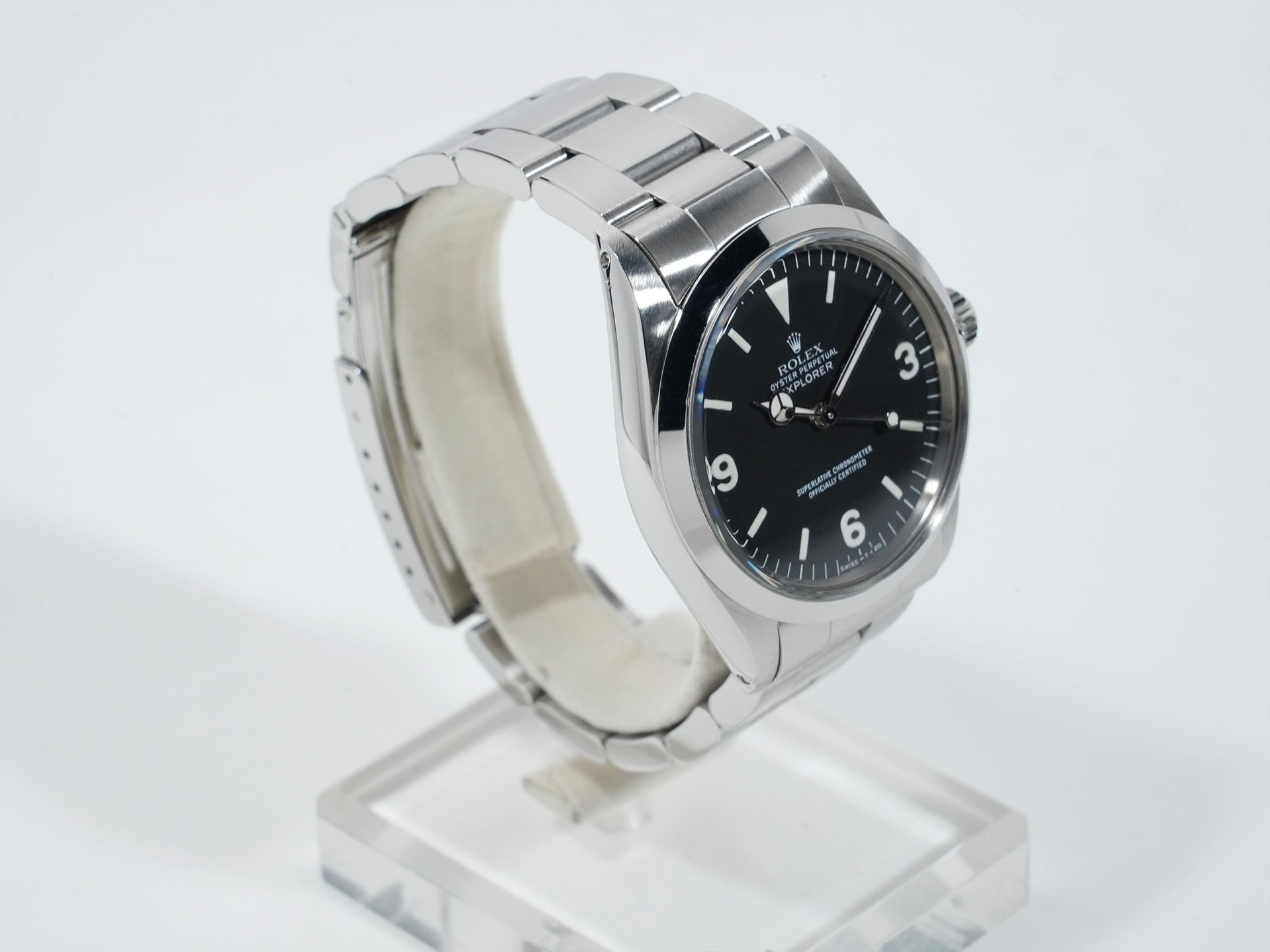 ロレックス エクスプローラーI Ref.1016 ステンレススチール ブラック文字盤 中古 tv8cfnfk