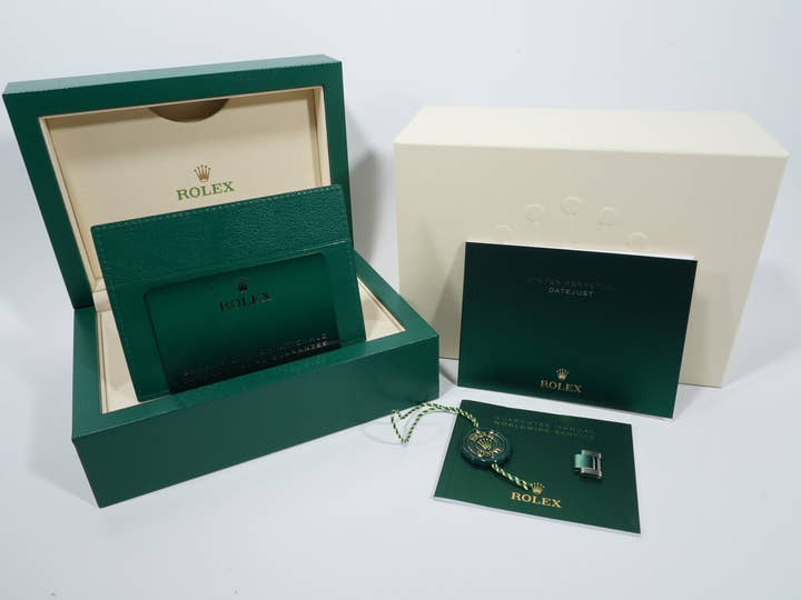 ロレックス デイトジャスト36 Ref.126234 ステンレススチール/ホワイトゴールド スレートローマン文字盤 オイスターブレスレット 未使用 n5j3r4p6