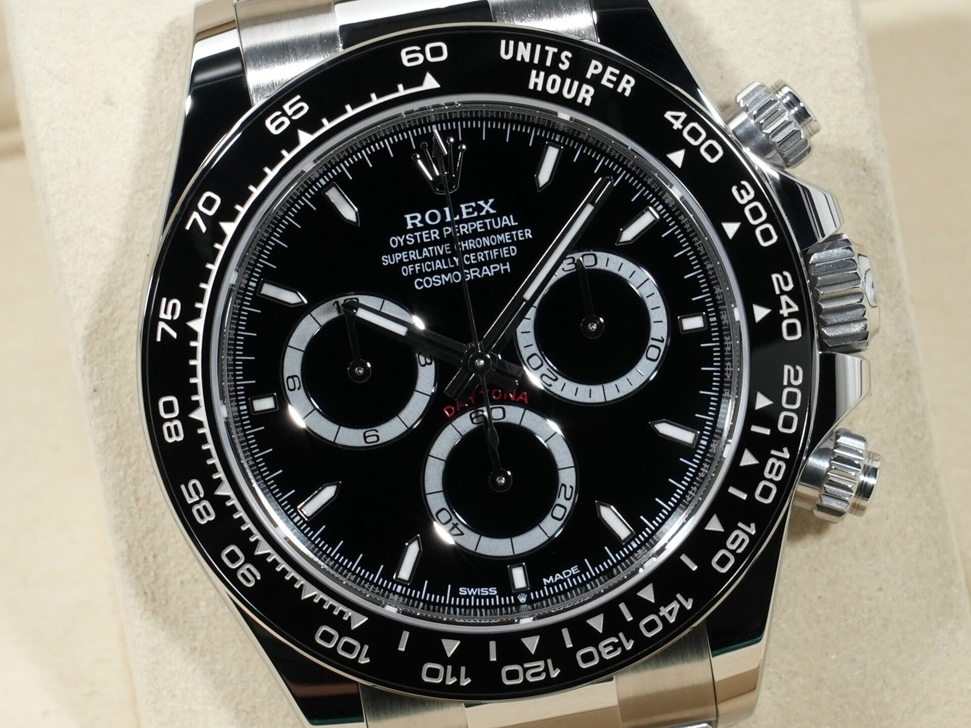 ロレックス デイトナ Ref.126500LN ステンレススチール ブラック文字盤 未使用 fk55ttvm