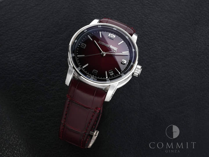 オーデマピゲ CODE 11.59 バイ オーデマ ピゲ Ref.15210BC.OO.A068CR.01 ホワイトゴールド スモークバーガンディラッカー文字盤 美品 bafgx8e5