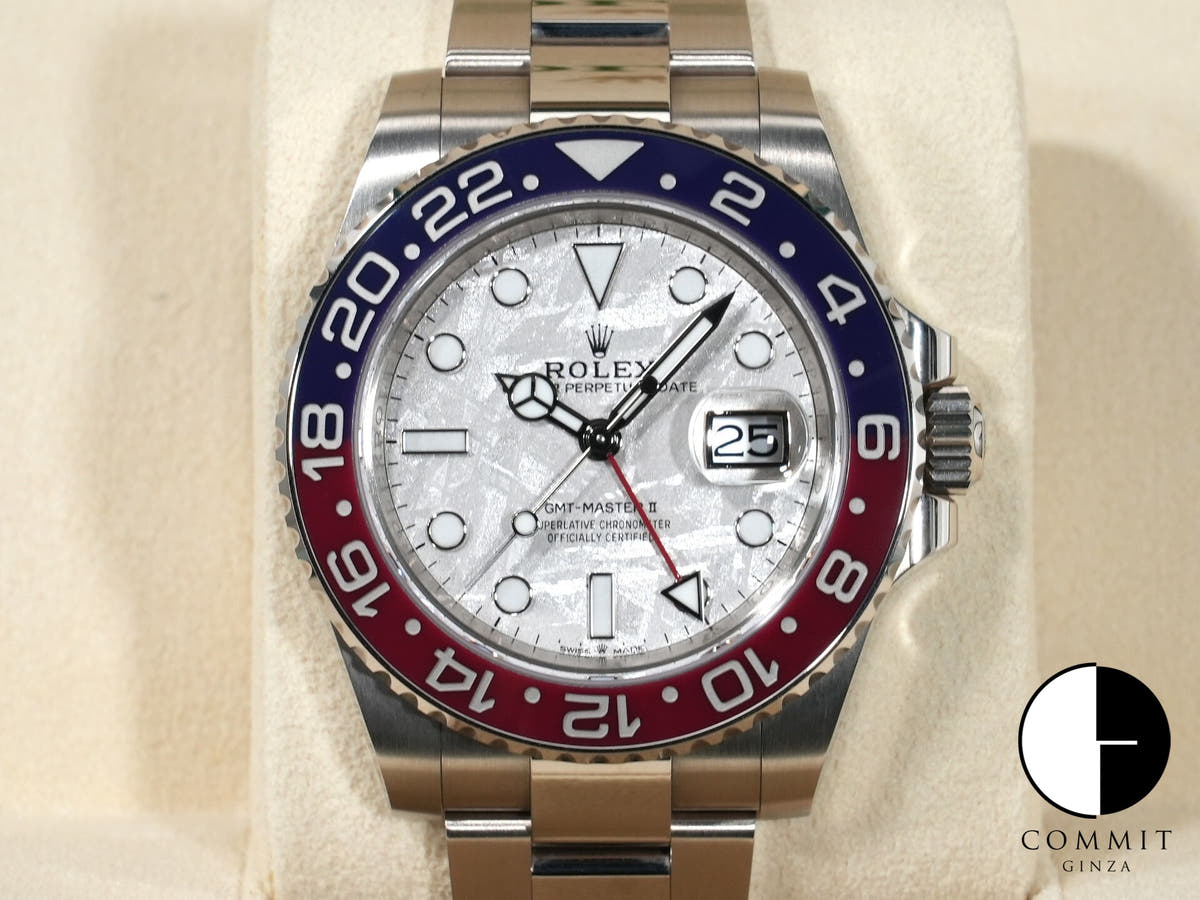 ロレックス GMTマスターII Ref.126719BLRO ホワイトゴールド メテオライト文字盤 オイスターブレスレット 中古 k3da2cjh