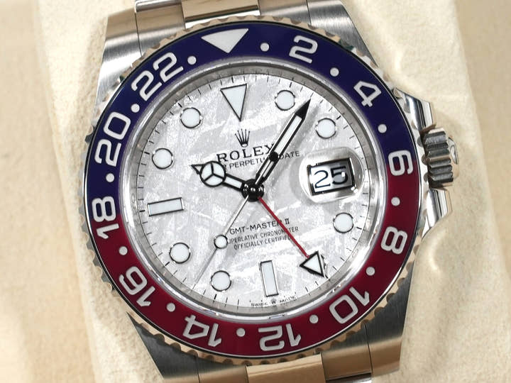 ロレックス GMTマスターII Ref.126719BLRO ホワイトゴールド メテオライト文字盤 オイスターブレスレット 中古 k3da2cjh