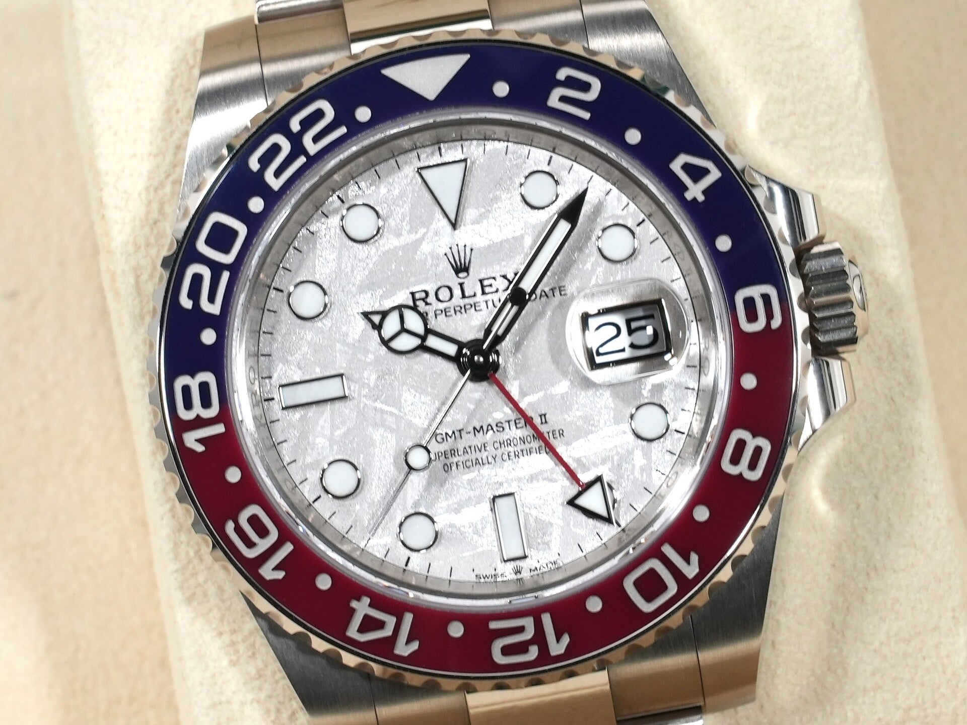 ロレックス GMTマスターII Ref.126719BLRO ホワイトゴールド メテオライト文字盤 オイスターブレスレット 中古 k3da2cjh