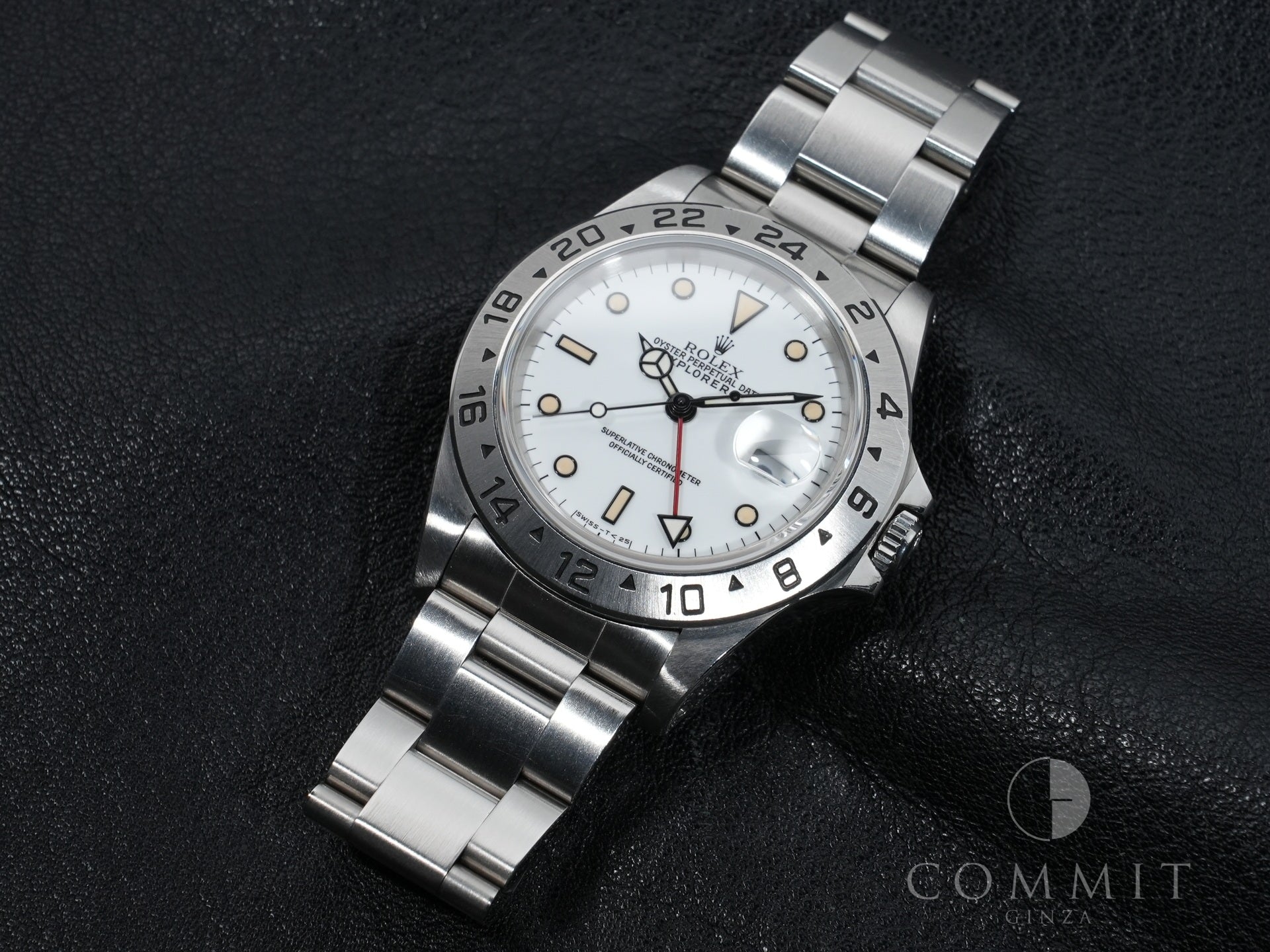 ロレックス エクスプローラーII Ref.16570 ステンレススチール ホワイト文字盤 オイスターブレスレット 中古 4a8ej2vv