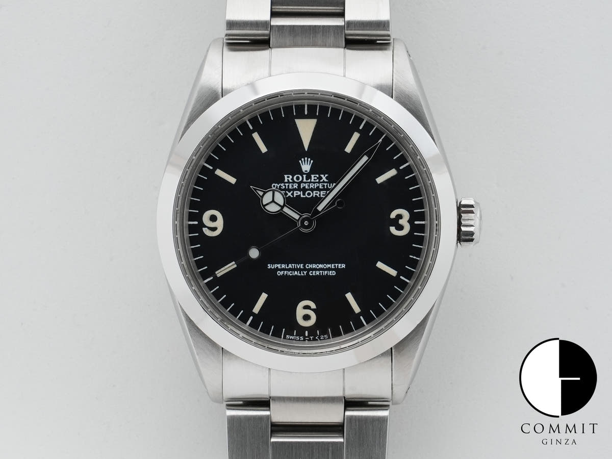 ロレックス エクスプローラーI Ref.1016 ステンレススチール ブラック文字盤 中古 as8kr9fg
