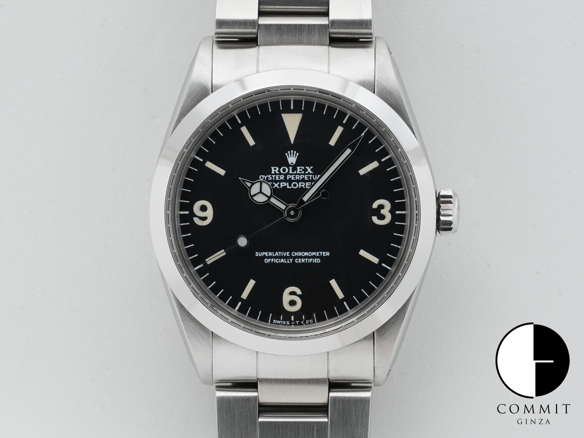 ロレックス エクスプローラーI Ref.1016 ステンレススチール ブラック文字盤 中古 as8kr9fg