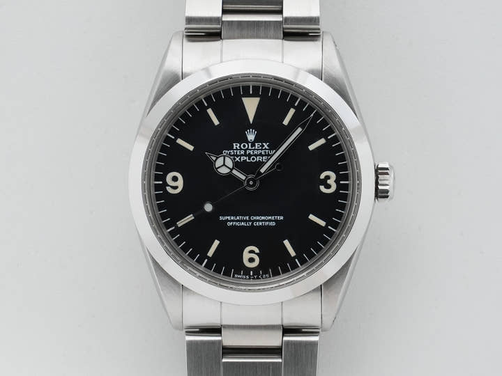 ロレックス エクスプローラーI Ref.1016 ステンレススチール ブラック文字盤 中古 as8kr9fg