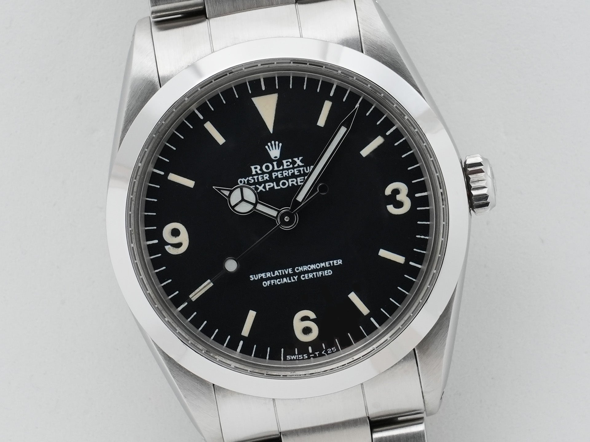 ロレックス エクスプローラーI Ref.1016 ステンレススチール ブラック文字盤 中古 as8kr9fg