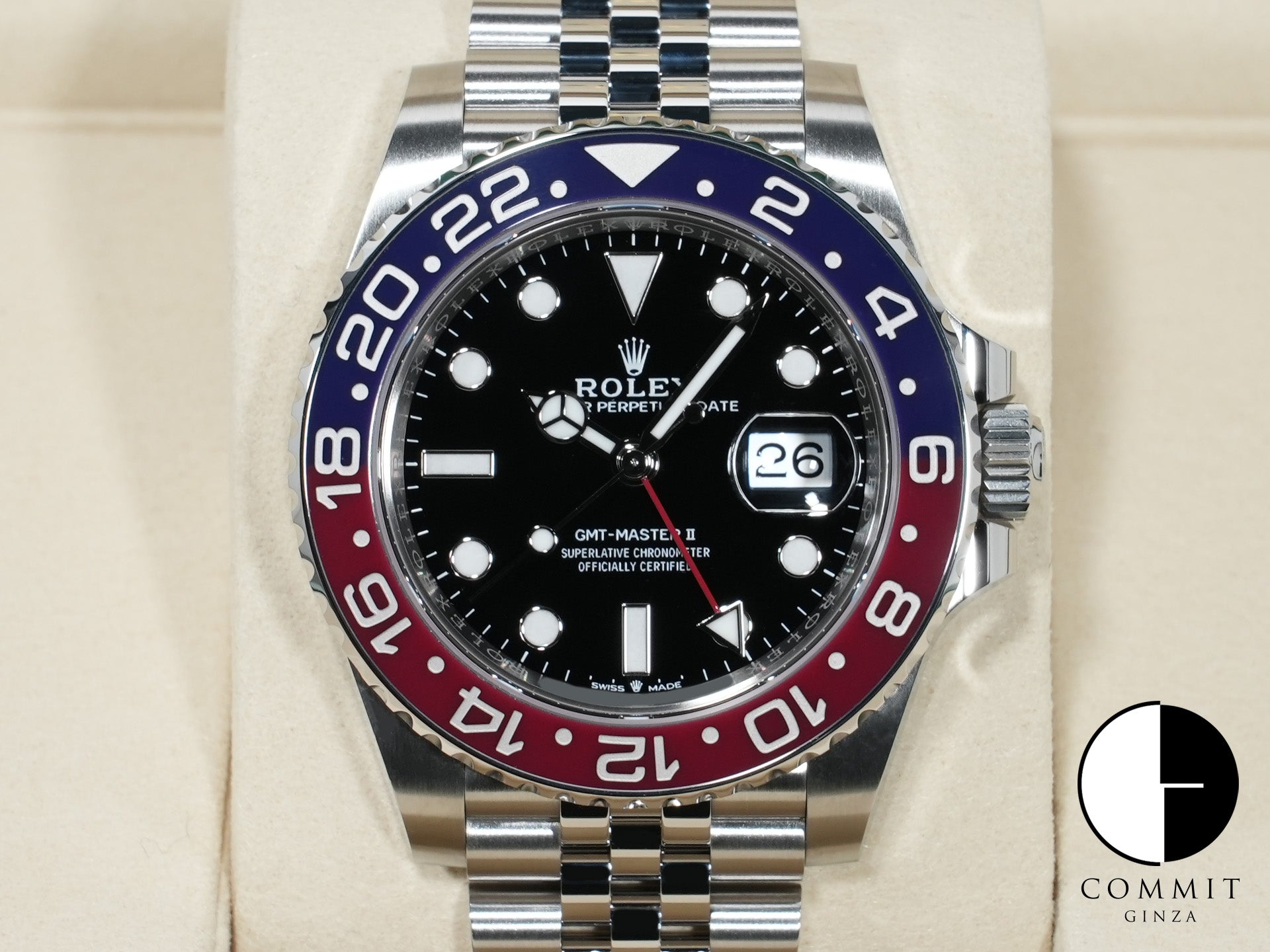 ロレックス GMTマスターII Ref.126710BLRO ステンレススチール ブラック文字盤 ジュビリーブレスレット 未使用 nwdqosh8